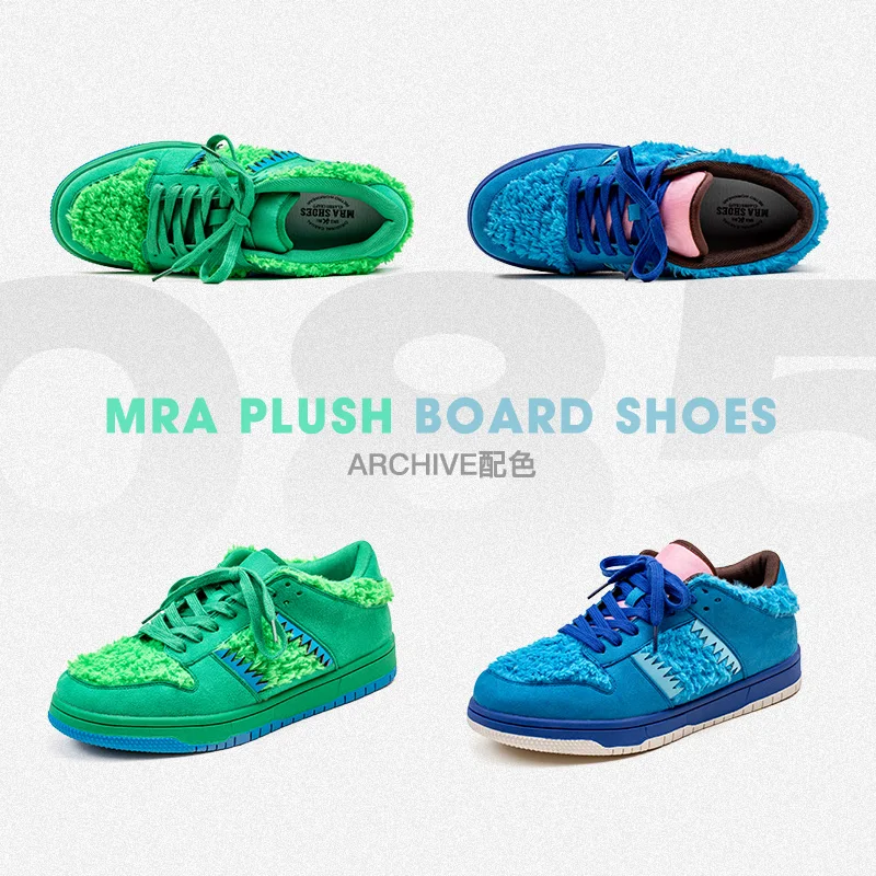

Maden Halloween Series Fleece Board Shoes For Men Old School Hip Hop Fashion Stylish Sneaker Thick Bottom Couple Casual Shoes
