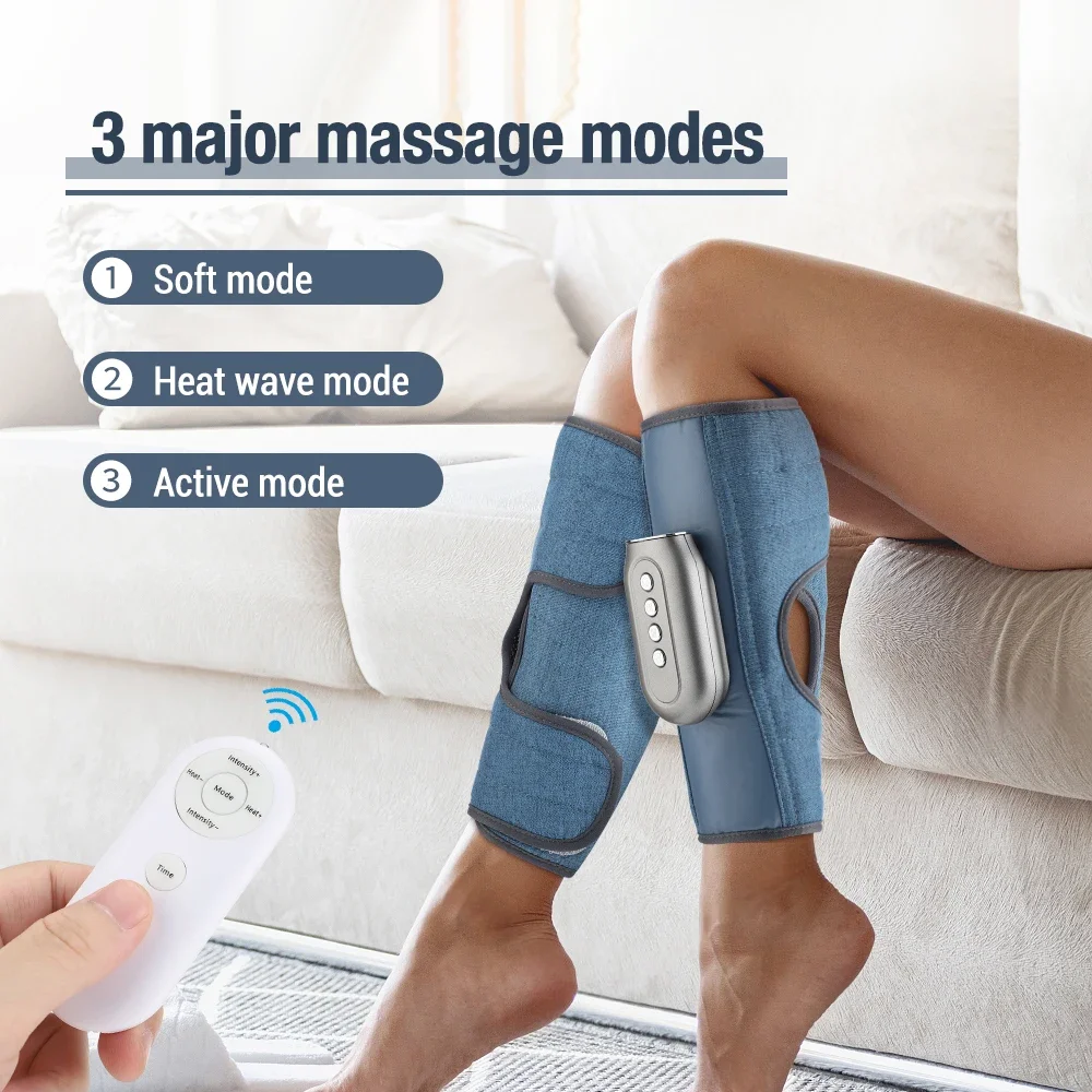 Massaggiatore elettrico wireless per gambe, 3 modalità, doppio airbag, attrezzatura per polpacci, strumento per il rilassamento muscolare delle gambe, sollievo dalla fatica_voghion.com