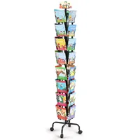 VEVOR Greeting Cards Display Rack 32 Pockets 360° Rotating Postcard Brochure Display Stand for Exhibitions Office Trade Shop 1