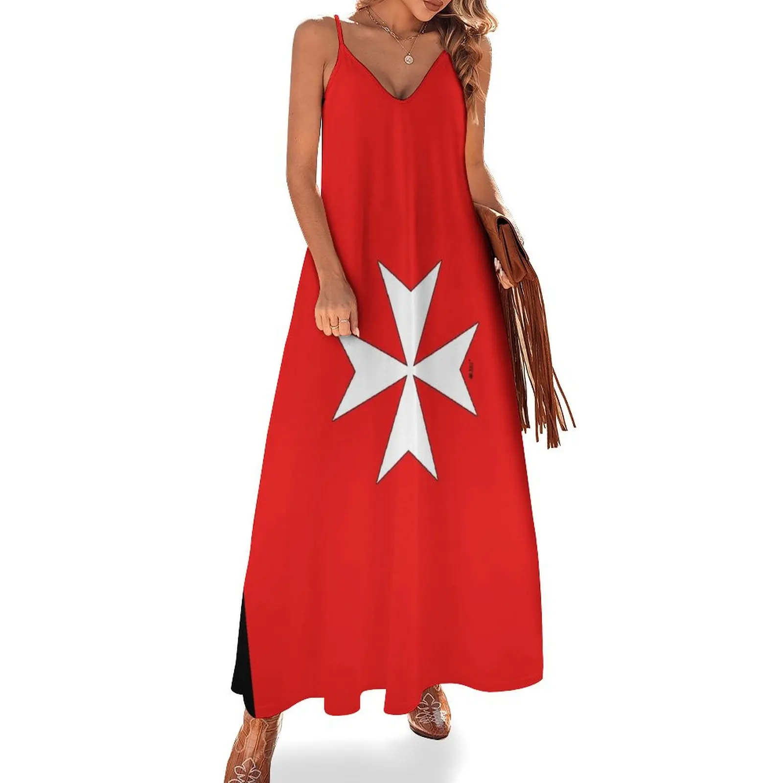 

Order Saint John Sleeveless Dress summer women's dress 2024 elegant and pretty women's dresses Women long dress