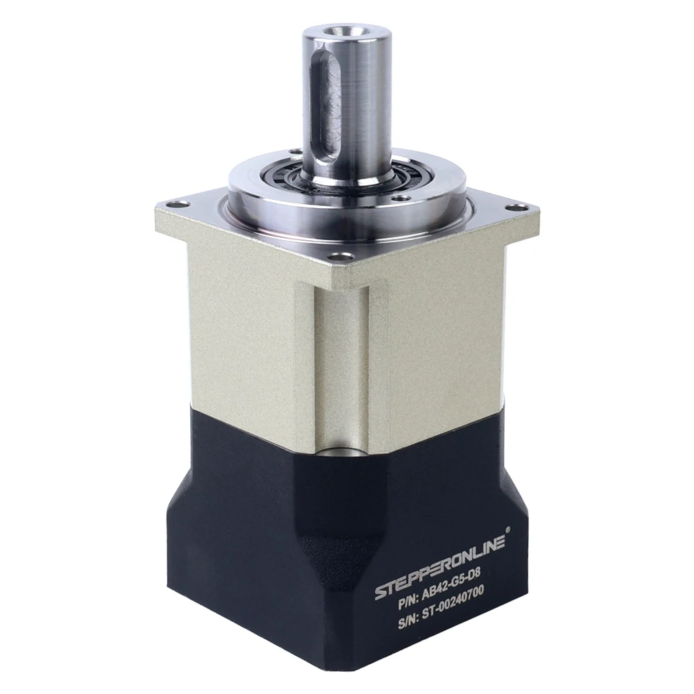 STEPPERONLINE Planetary Gearbox Helical Gear Reducer Reduction Gearbox Input Shaft 8mm IP65 Waterproof for 40mm Servo Motor