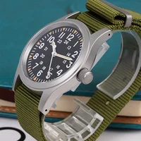 Militado Ml05 montre de terrain Vintage VH31 balayage deuxième mouvement à Quartz cristal saphir haute transparence revêtement AR lumineux 38Mm montres 5