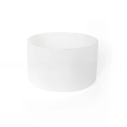 Universal 7.5cm Soft Silicone Bottom Cup Sleeve Cover (Clear White)