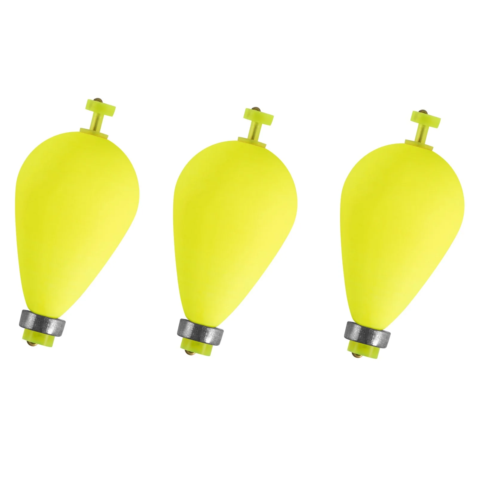 3pcs Fishing Weighted Bobbers Foam Floats Snap-on Pear Shape Buoy Bobber  Strike Indicator for Bottom Rig Bass Trout Crappie