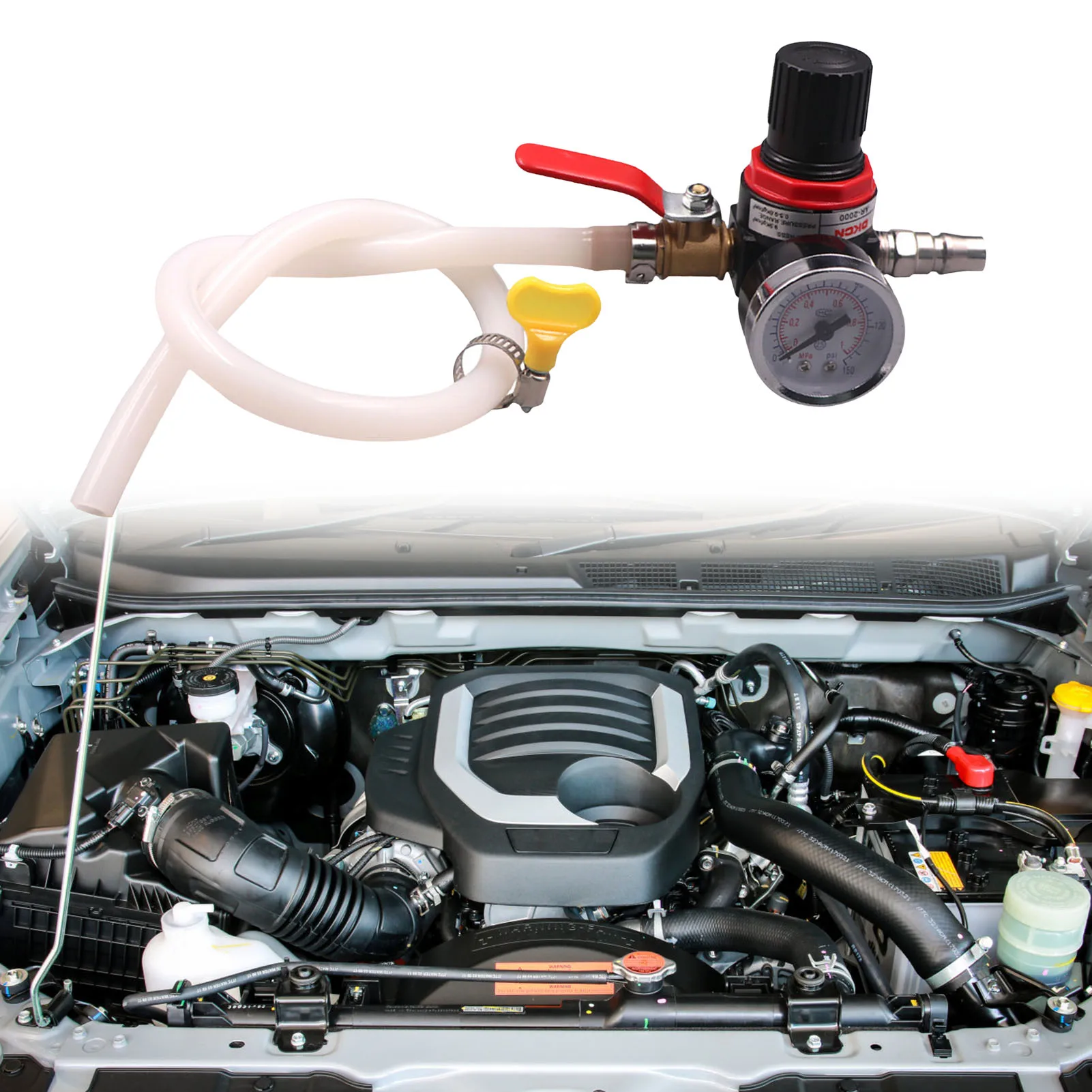 Car Cooling Radiator Pressure Tester Universal Auto Radiator Pressure Tester Pressure Gauge Cooling System Pressure Test