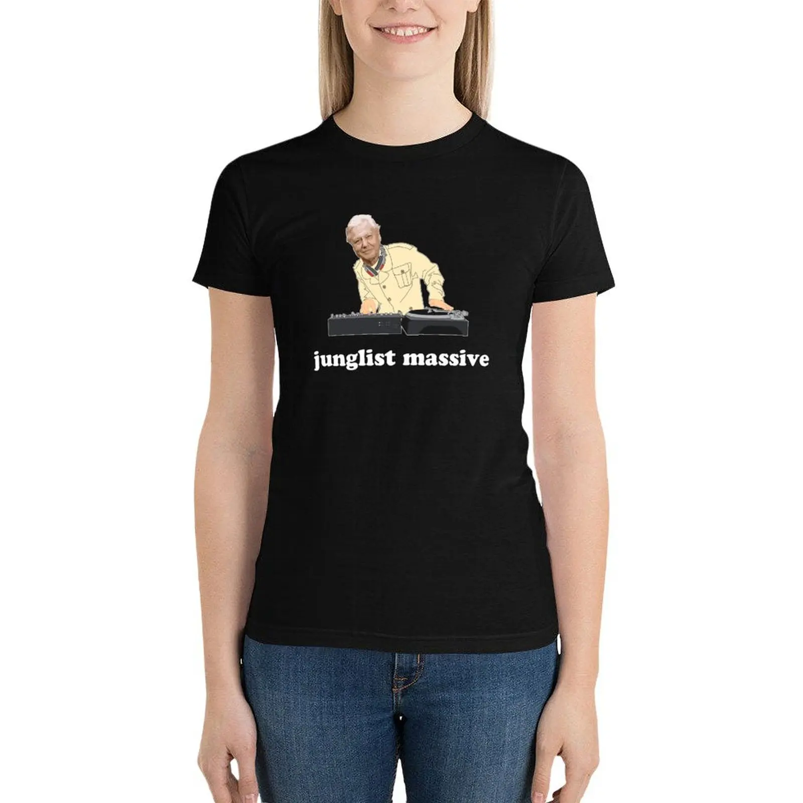 

Junglist Massive T-Shirt tops hippie clothes fashion woman blouse 2024