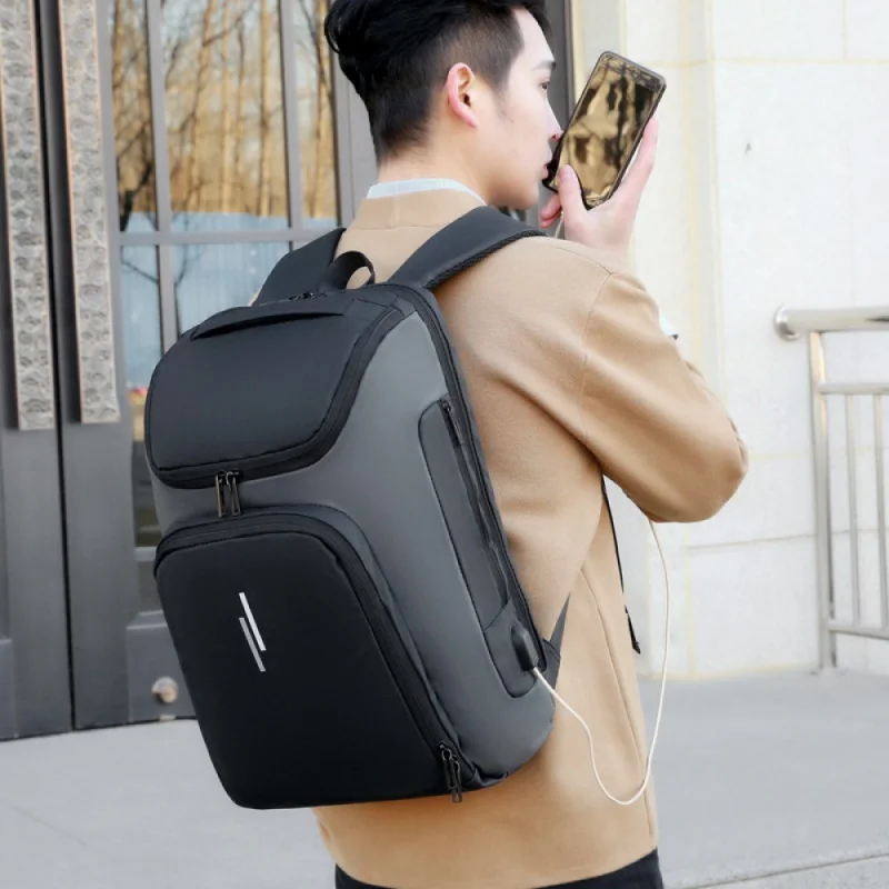 

Simple Backpack Men's Multi-Functional Tablet Storage Computer Bag Downstream Popular Travel Bag Student Schoolbag