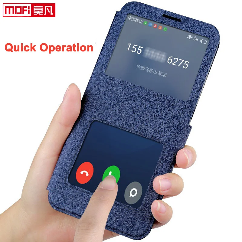 flip case redmi note 7 case redmi note 7Pro cover tpu mofi leather stand back book fundas luxury 7 full cover bag