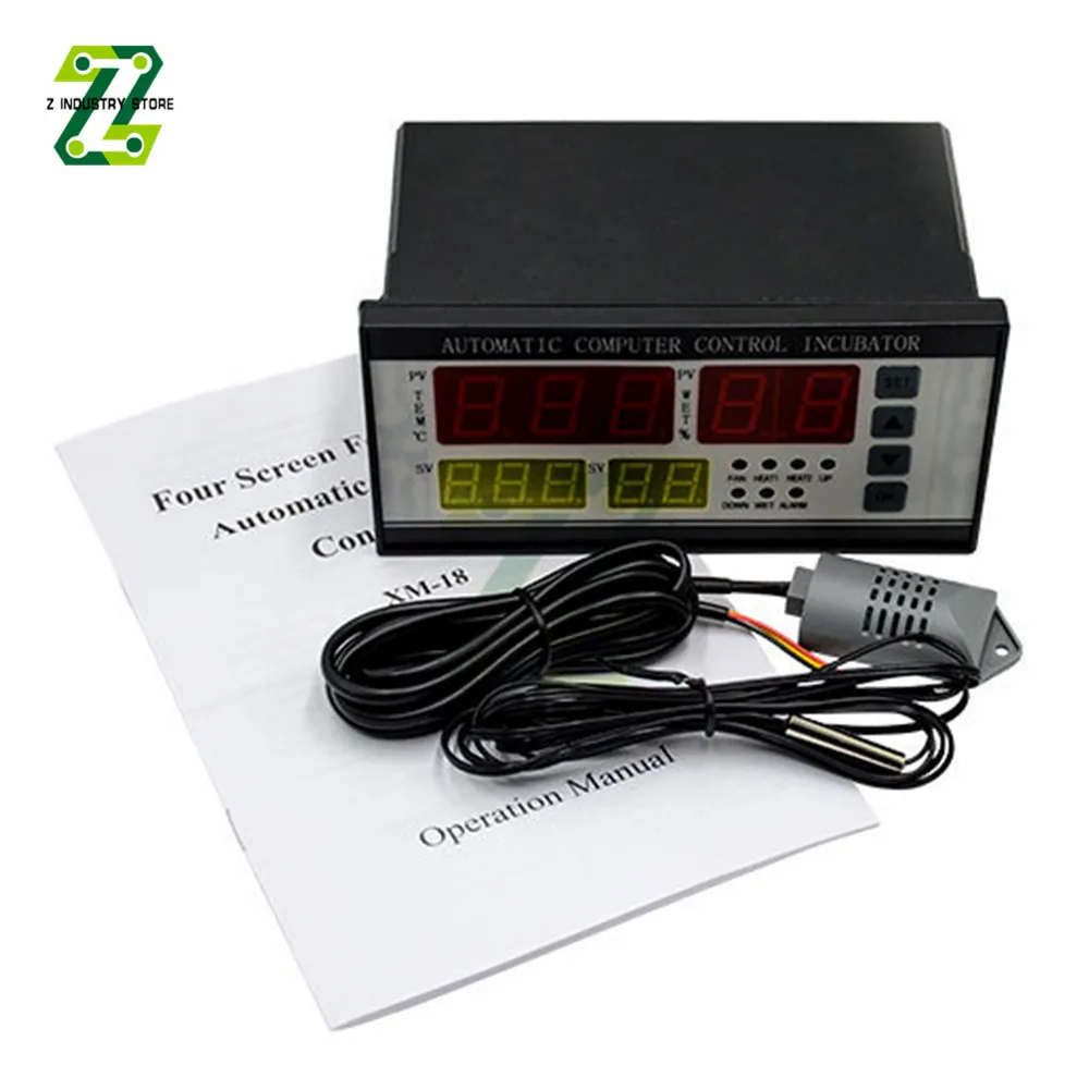 습도조절 ZL-7918A 자동 인큐베이터 컨트롤러 100-240V LCD 온도 습도 제어 - polk123