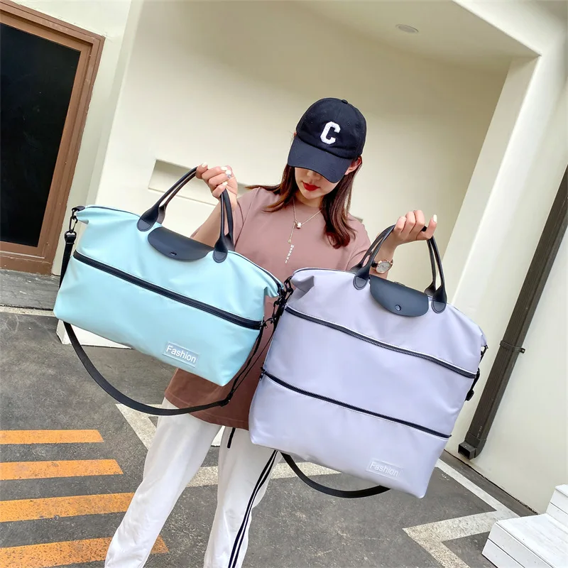 

2022 Fashion Travel Bag Leisure Gym Bag Luggage Bag Expandable Portable Swimming Bag Storage Bags for Women