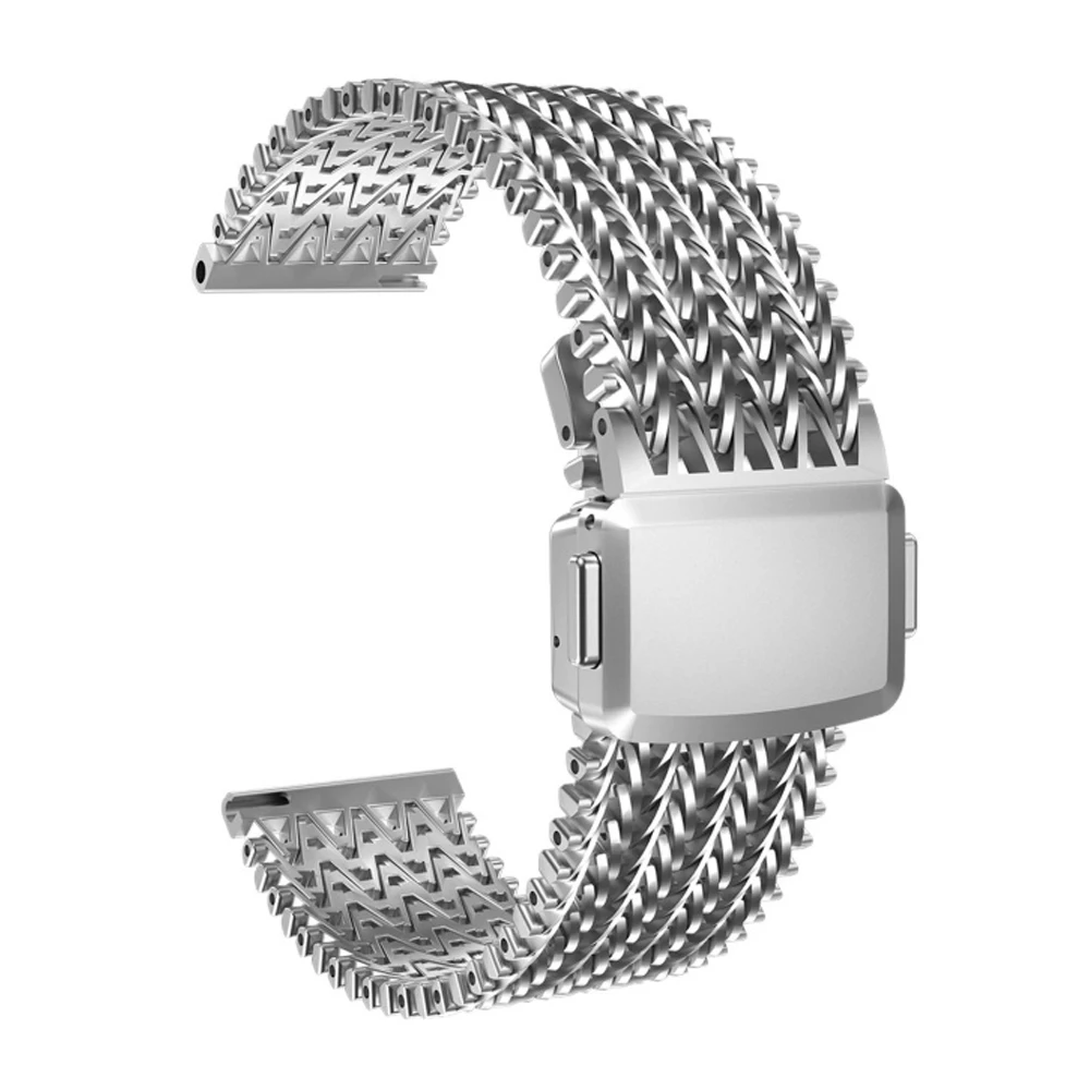 Universal 22mm Magnetic Milanese Metal Watchband Strap