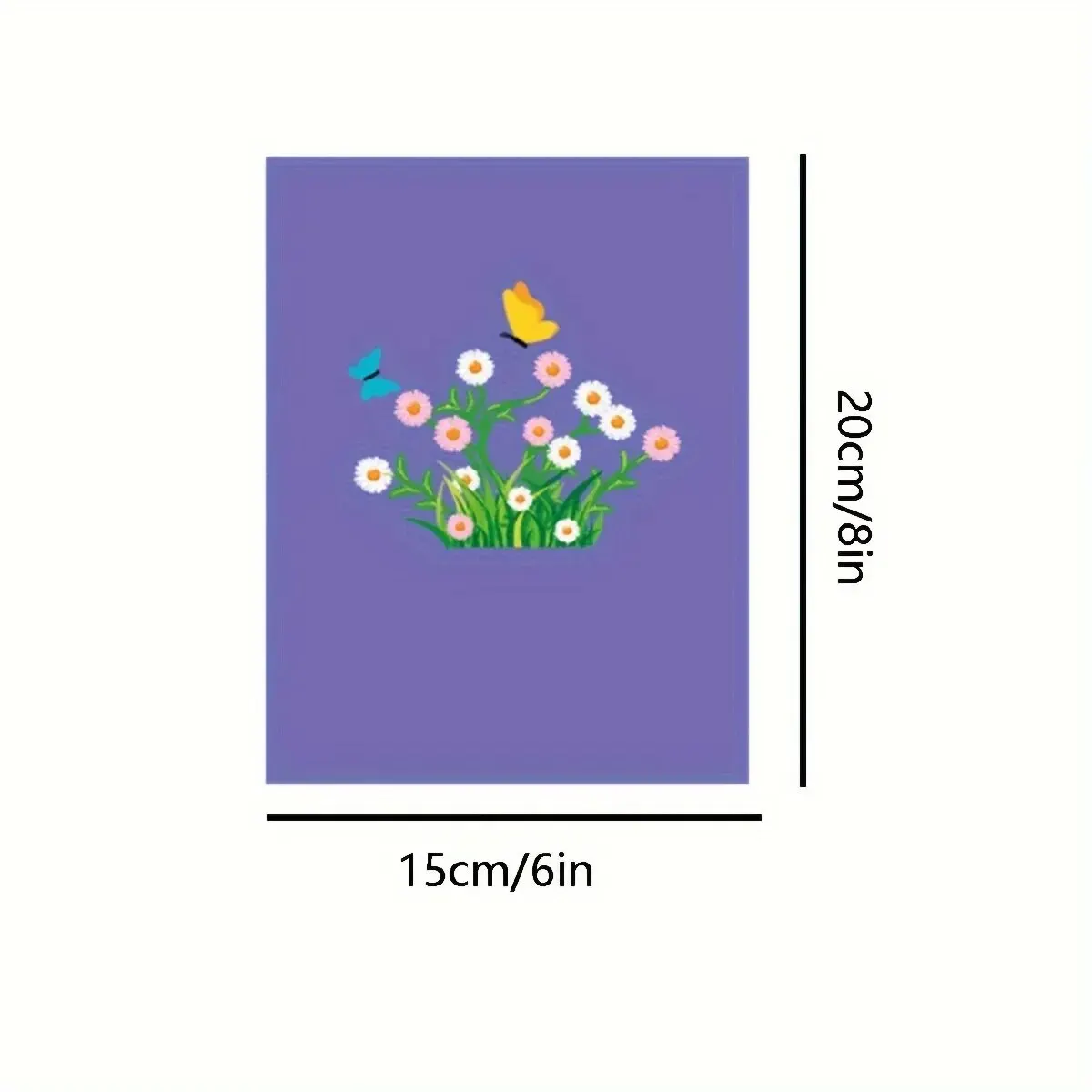 3D Pop Up Card Butterfly Valentine's Day Mother Anniversary Wedding Invitation Greeting Birthday Gift Thank You 1pcs