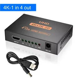 Ultra HD 4K HDMI Video Distributor Splitter - 1 Input to 4 Outputs (4K 2K 1X4)