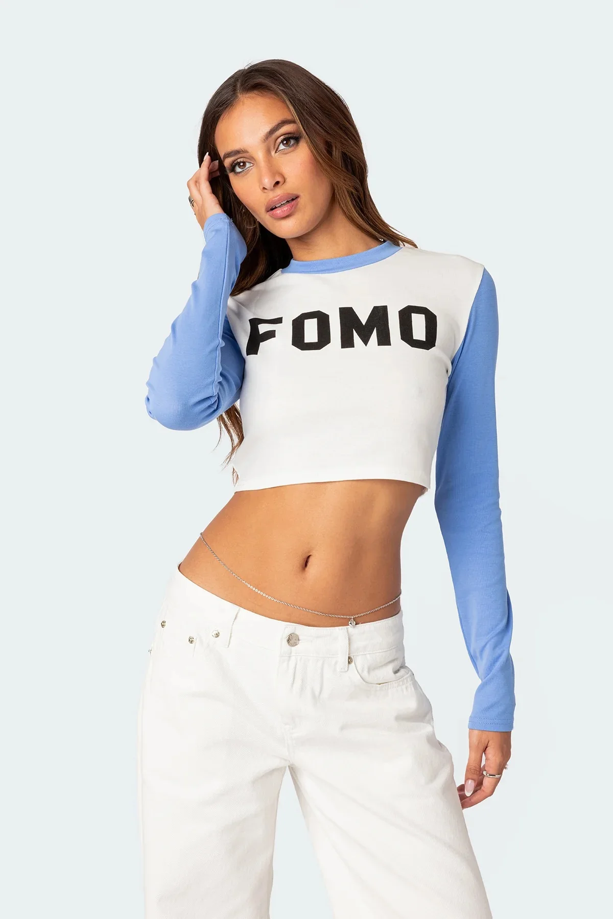 

NVTX81006Sexy Crop American Vintage T Shirts Women Streetwear Y2k Grunge Slim Fit Tops Star Korean Kpop Graphic Print 2000s Tee