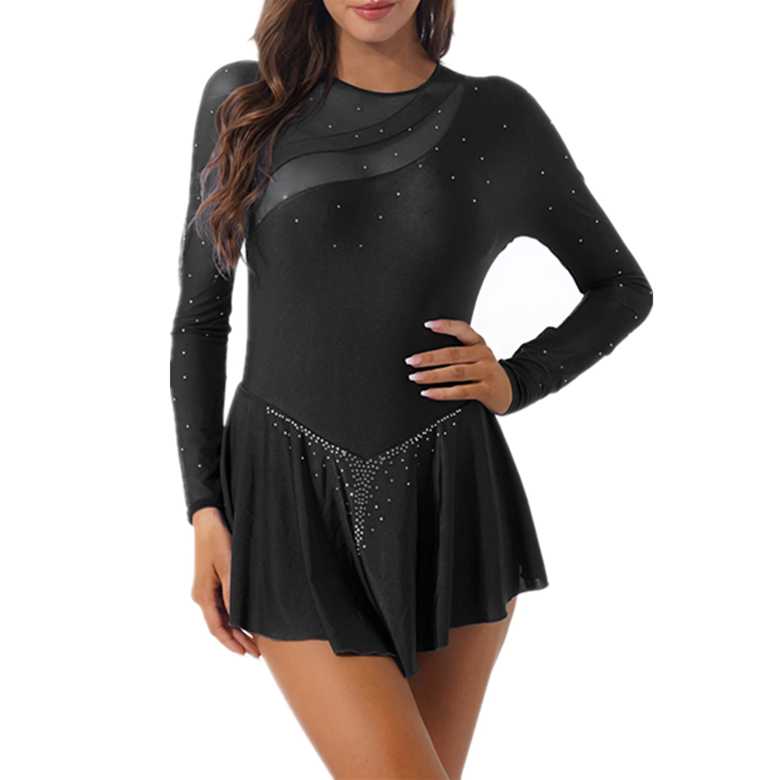 HIPPOSEUS Maillot De Ballet Para Niña Con Tutú Incorporado | Vestido De Danza De Manga Corta | Leotardo Para Gimnasia | Elegante Y Cómodo
