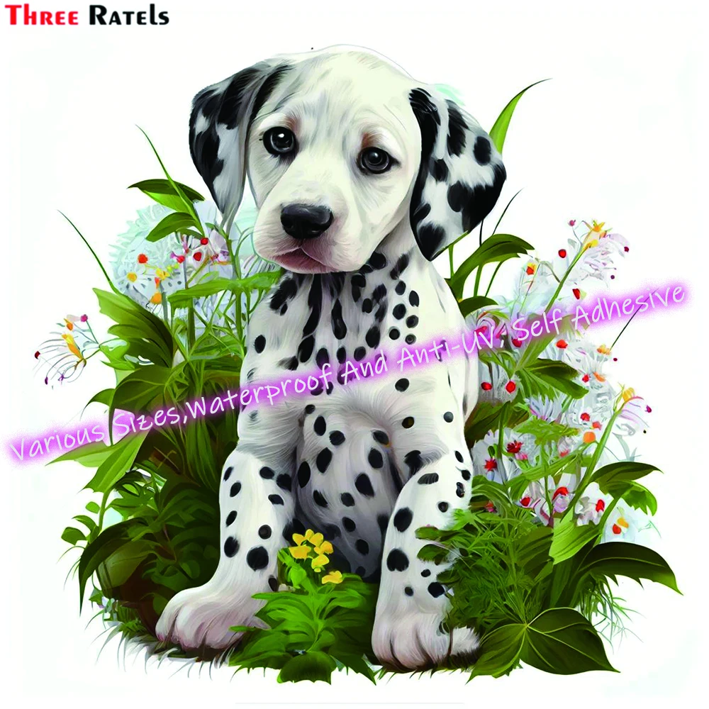 

Цифровые акварельные наклейки и наклейки Three Ratels M141 с изображением далматинского щенка для декорации ноутбука, скейтборда, багажа
