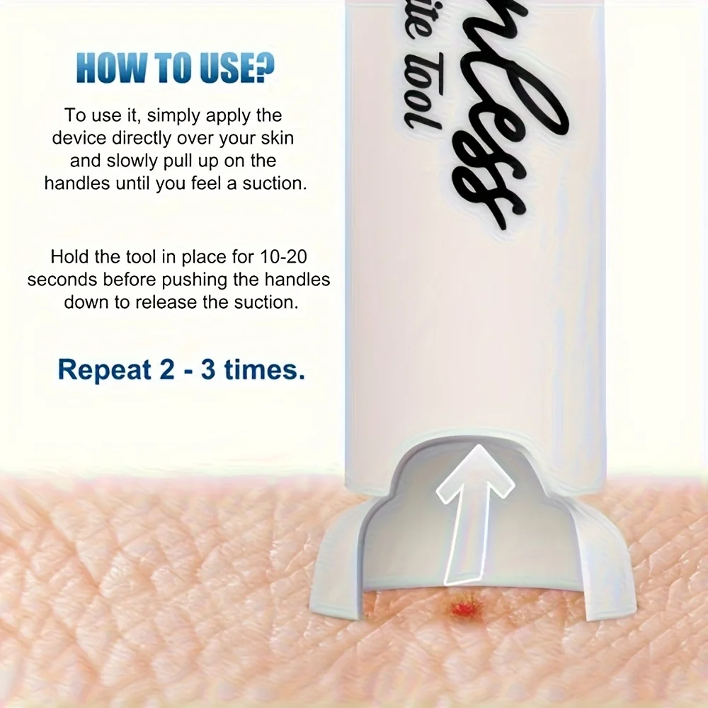 Emergency Venom Extractor Pump Kit Portable ABS-Silicone for Snake Bee Insect Bites Outdoor Survival First Aid  Rescue Design