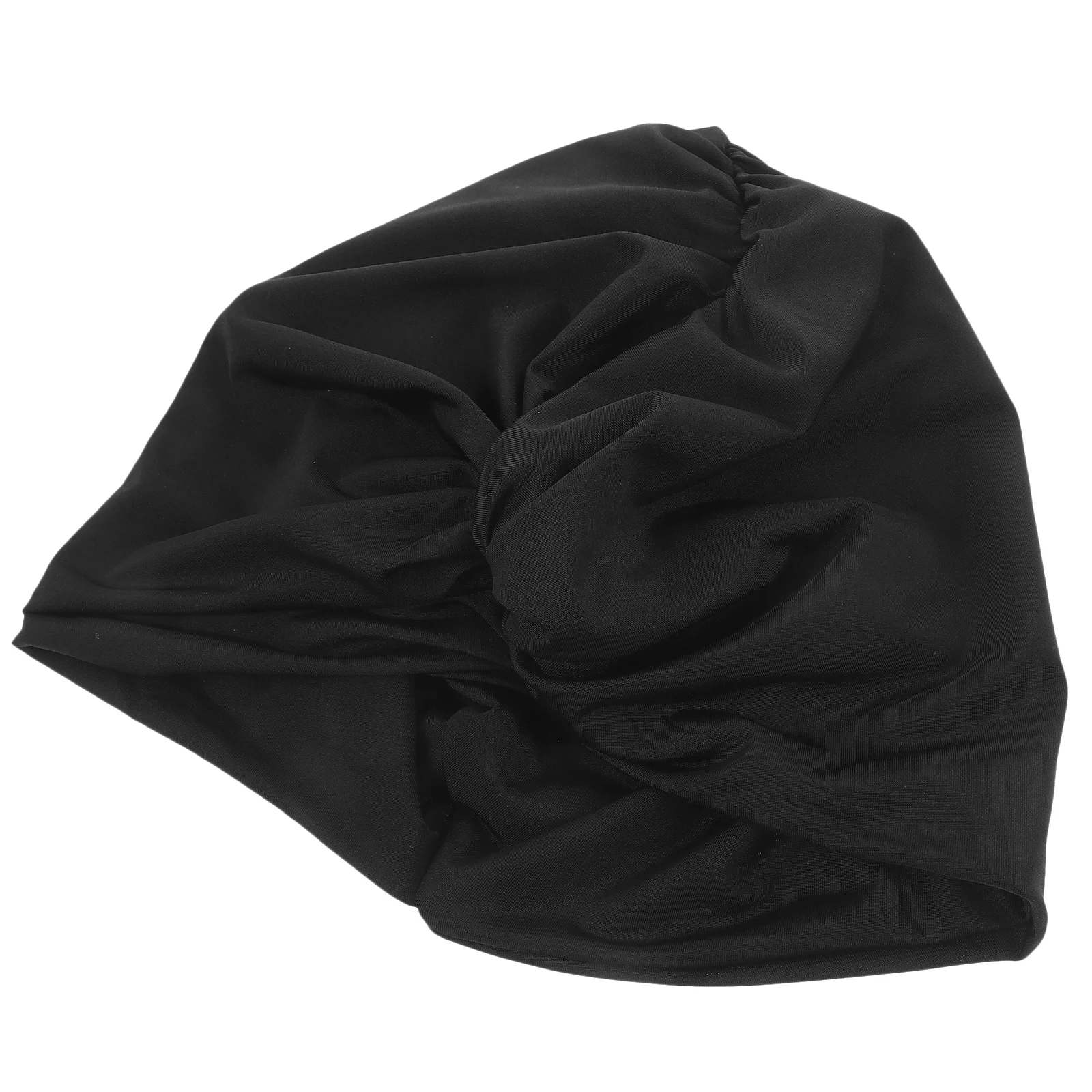 

Short Hair Pleated Shower Cap Swim Women Adult Caps for Swimming Nylon Large Hat Women's