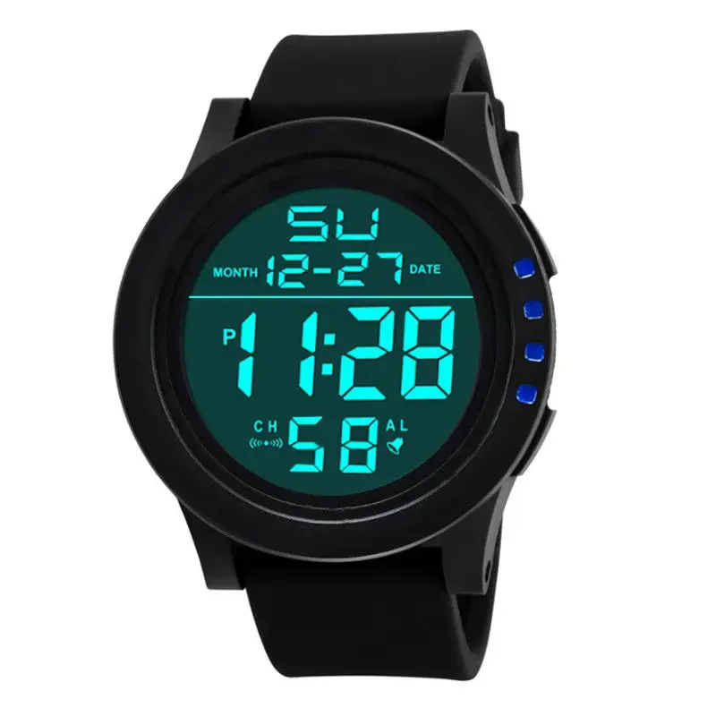Men's Classic Waterproof LED Sports Watch with Alarm & Stopwatch