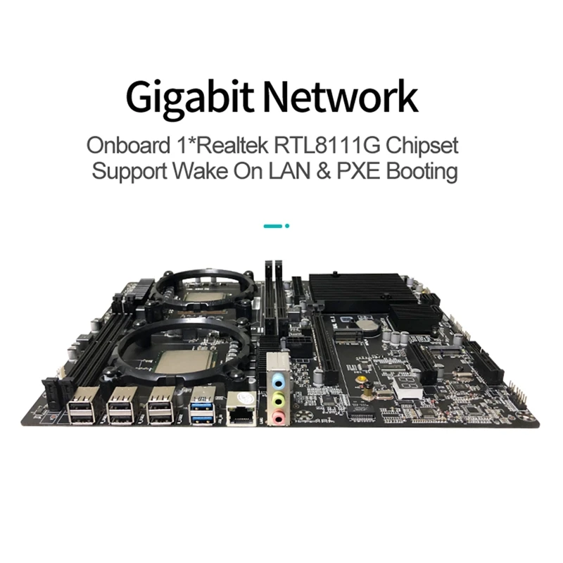 good pc motherboard X58 Motherboard Dual LGA1366 Motherboard L5520 DDR3 4-Channel 1066Mhz Maximum Support 128G E-ATX USB 3.0 X58 Motherboard best desktop motherboard