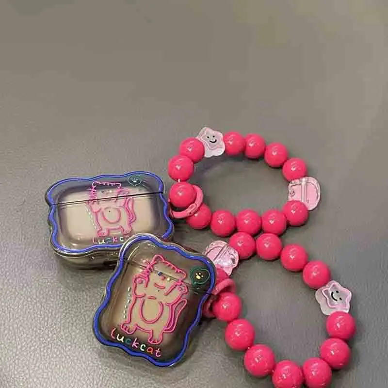 Cute Case For Apple Airpods 2 Generation Wireless Bluetooth Earphone Protective Cover Air Pods 1 Case Accessories With Hook