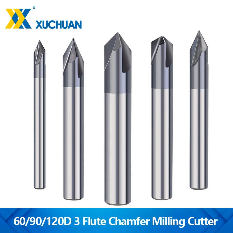 Fresa Per Smussatura Utoolmart – Gambo 1/2'', D 1-3/4'', 45°, In Carburo, Per Legno