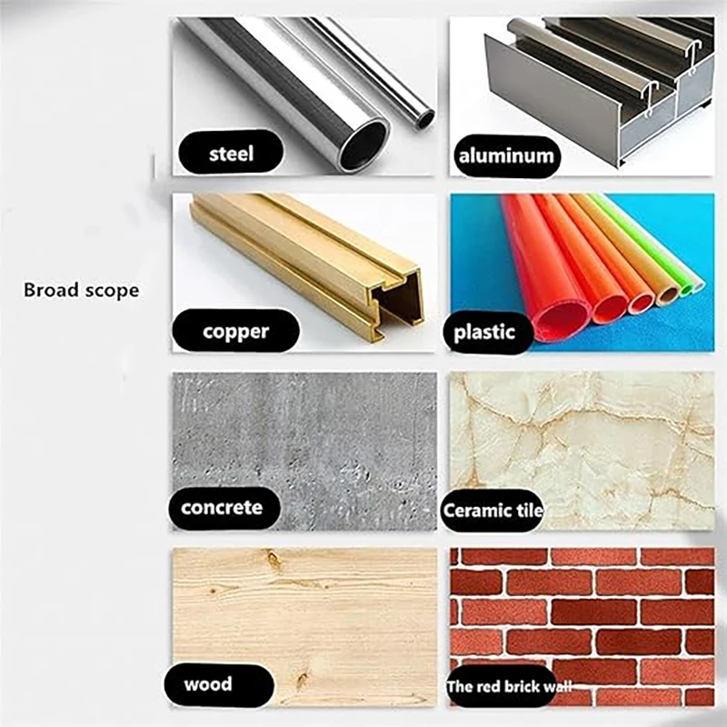 Drill Bit Set 6PCS 4-12mm Multifunctional Drill Bit Diamond Set Ceramic Tile Wood Glass Punching Hole Saw Metal Drilling Tools