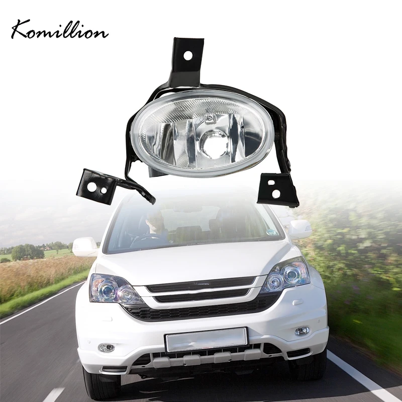 

Car Front Lower Bumper Fog Lamp Shell Clear Fog Light Assembly Without Bulb 12V Replacement Parts for Honda CR-V CRV 2010 2011