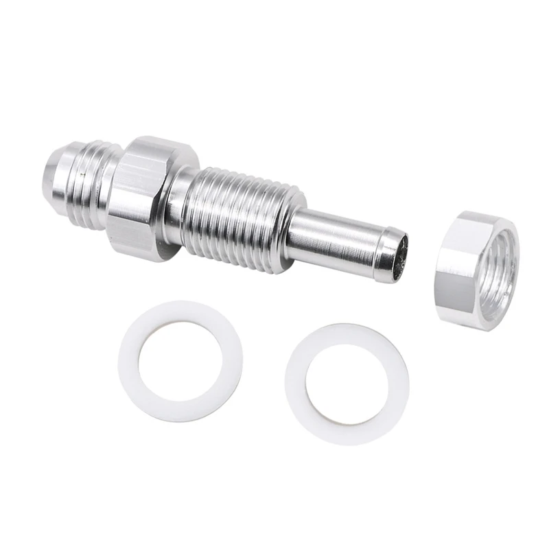 Heavy Duty Aluminum 6AN Male Flare Bulkhead To 5/16 Hose Barb Fuel for Tank Fitting High Performance Quick Connector Ada
