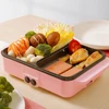 1200W Electric Hot Pot Cooker BBQ Grill 2 IN 1 Multifunctional Electric BBQ Grill Non Stick Plate Pan Electric Pressure Cooker 4