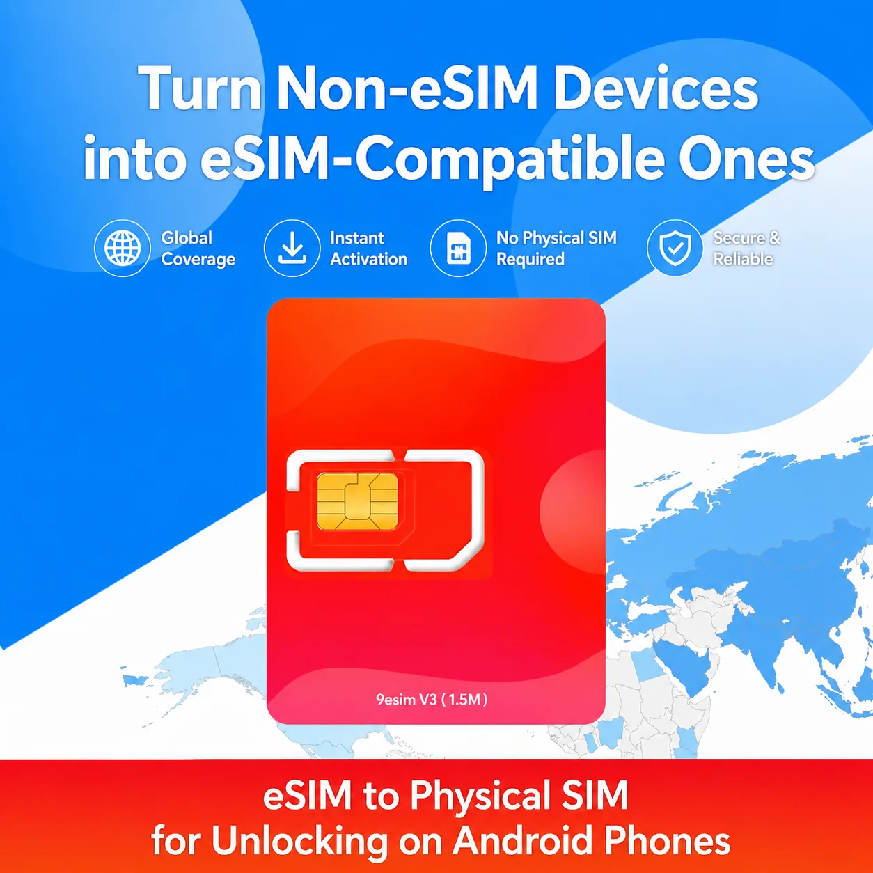 【¥2,227】9esim V3 物理eSIM書き込みカード-アリエク特価アラート