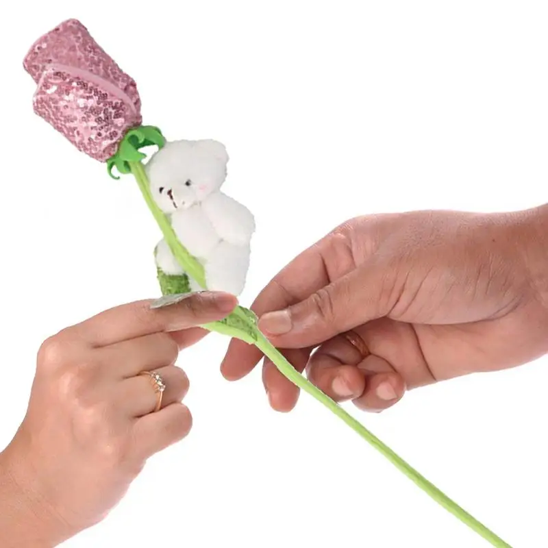 

Роза, романтический подарок, искусственная Роза, медведь, подарок на день Святого Валентина, День рождения, магнолия, роза, сушеный цветок, подарок на день Святого Валентина