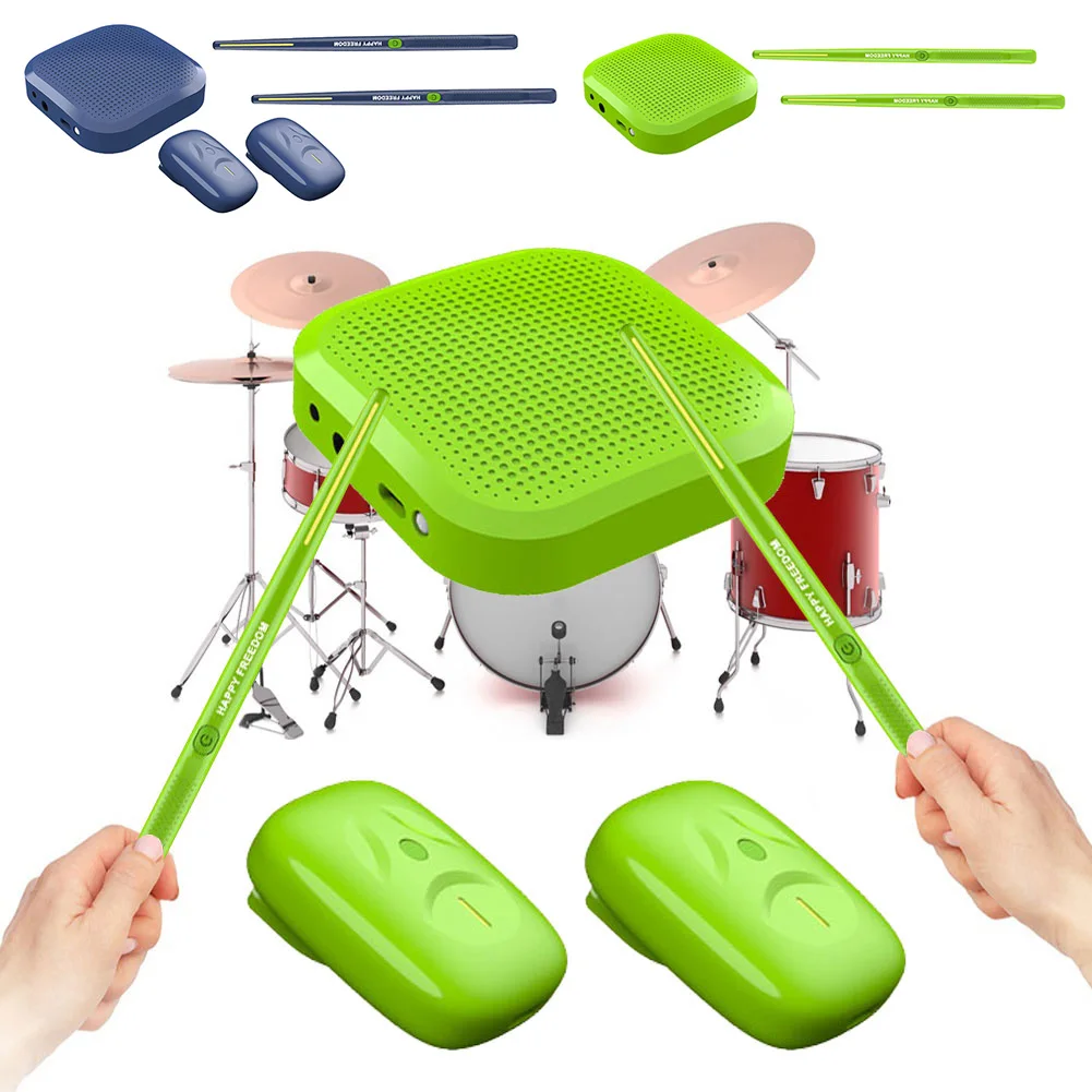 Electric Air Drumsticks Professional Electronic Virtual Air Drum Drumsticks Pedals Beginners Kids Adult Musical instrument