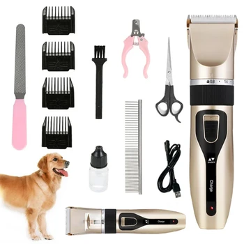 High-Quality Professional Cordless Grooming Set for Cats and Dogs - Top-notch Rechargeable Precision Haircut Trimmer Shaver with 1