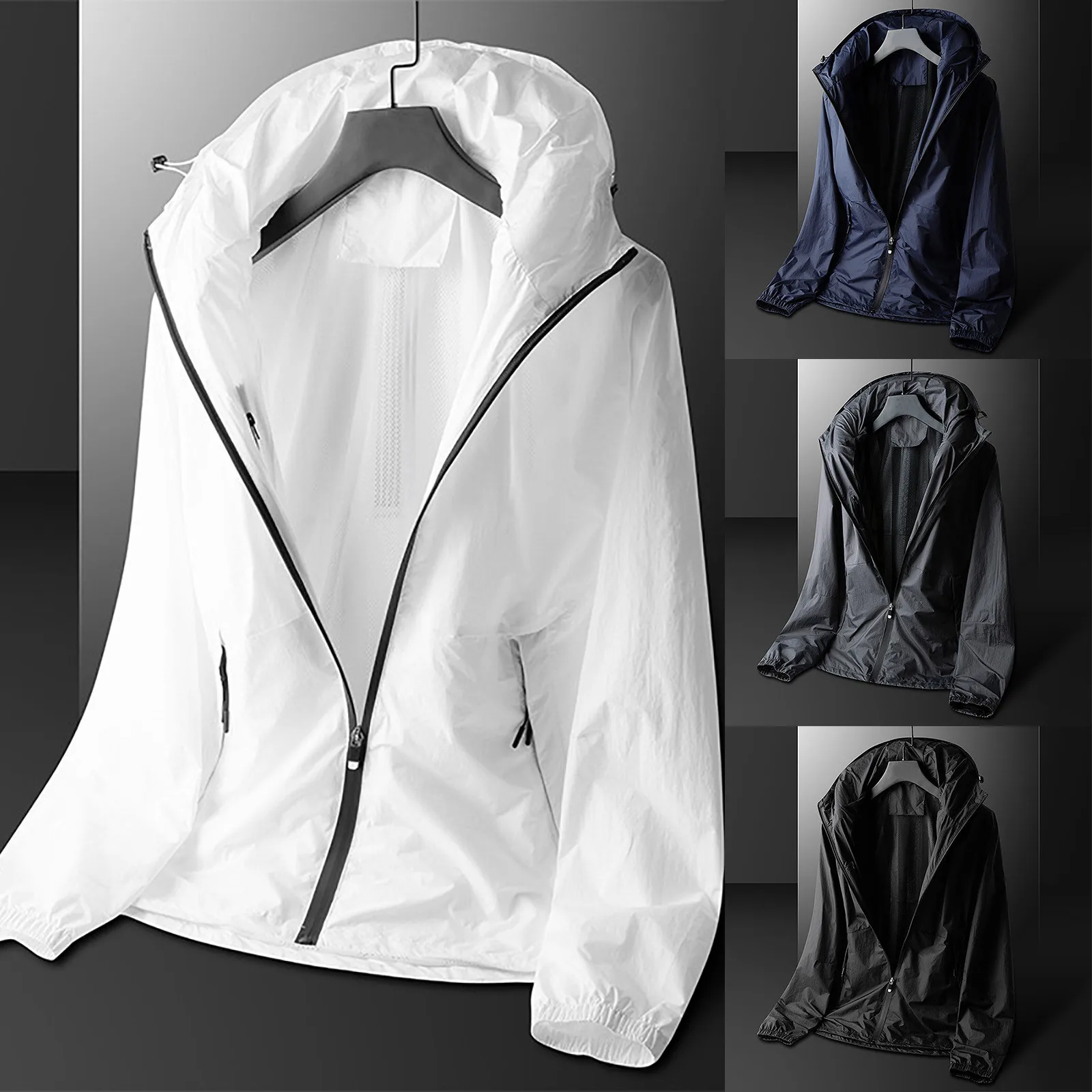 

Mens Winter Jackets with Hood Fashion Hooded Outdoor Jacket Inflatables Hidden Pillow Long Sleeve Sports Casual Jackets for Men