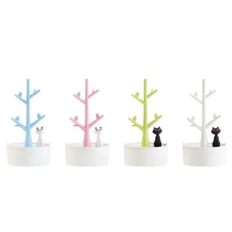 

Holder Jewelry Organizer Bracelet Chain Watch Cat Design personality Cartoon Display Stand Pink Girl Heart Storage Rack Women