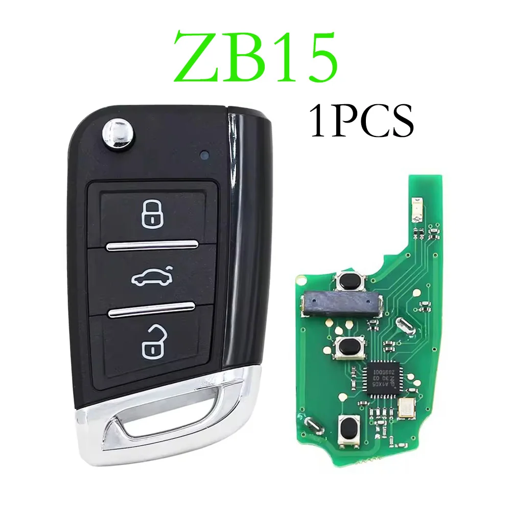 1 unids/lote KEYDIY ZB serie ZB15 llave remota Universal estilo KD MQB 3 botones para KD900 MINIKD URG200 KD-X2