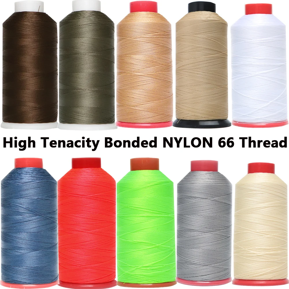 210D3TEX70Nylon66BondedNylonThread1500yardrollsize69for