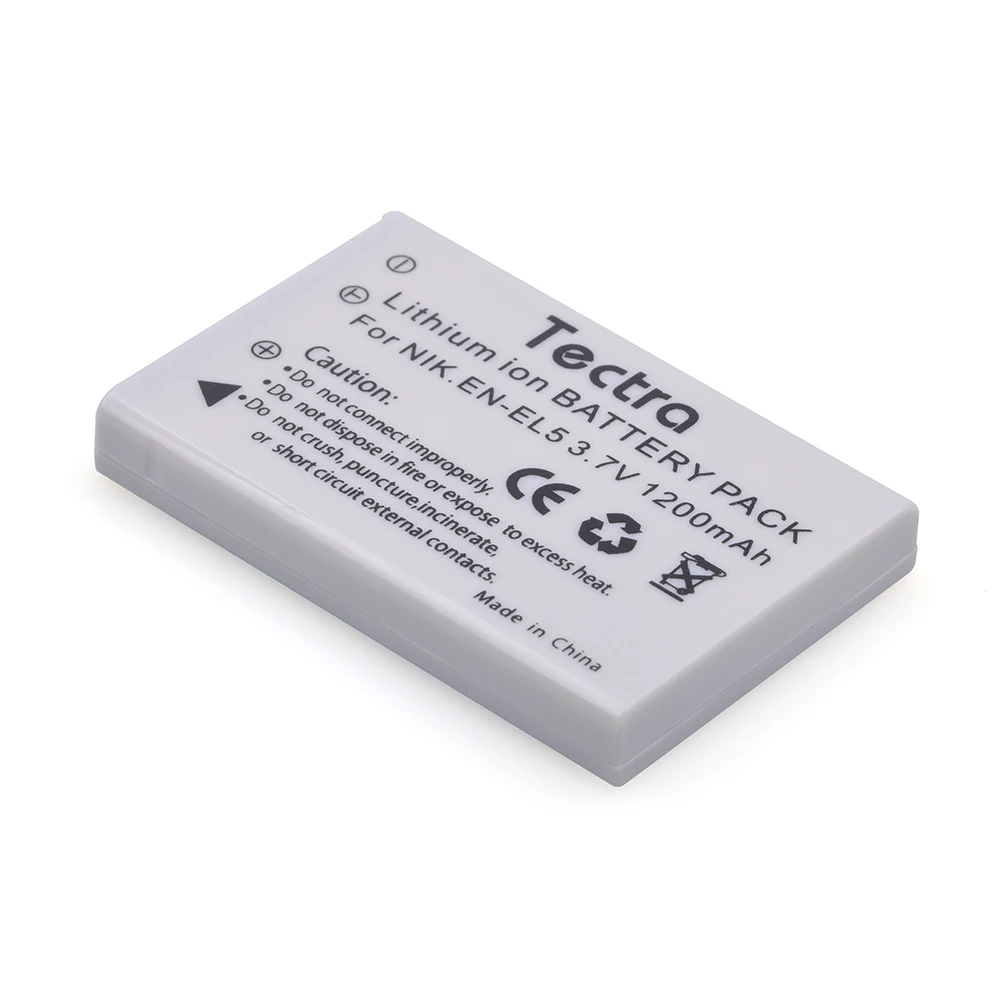 1200mAh EN-EL5 Replacement Battery&Charger for Nikon Coolpix P530 P520 P510 P100 P500 P5100 P5000 P6000 P90 P80 Cameras