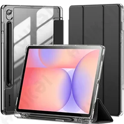 Premium Trifold Silicone Tablet Case with Pencil Holder and Auto Wake/Sleep Feature - Samsung Tab S9 (Black)