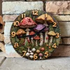 Silent Aluminum Wall Clock With Mushroom Forest Design - Perfect For Living Room Decor, Ideal Mother'S Day & Thanksgiving Gift 5