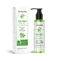 Tea Tree Facial Cleanser Acne Treatment Blackhead Removal Shrink Pore Exfoliating Cleaning Moisturize Oil Control Face Wash Gel 2