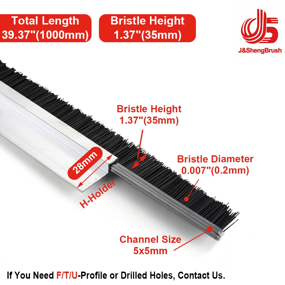 Aluminum Alloy Door & Window Seal Strip Brush - Dustproof & Waterproof Isolation Barrier Accessory