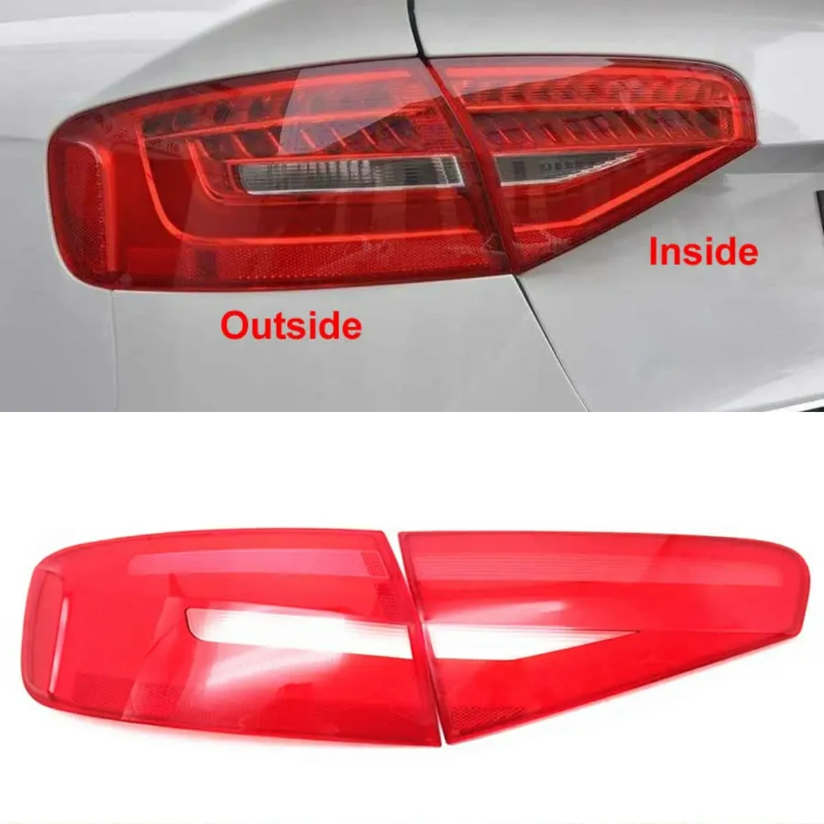 

For Audi A4 A4L B9 Car Taillight Shell Rear Signal Parking Lights Cover Replace The Original Lampshade 2013 2014 2015 2016