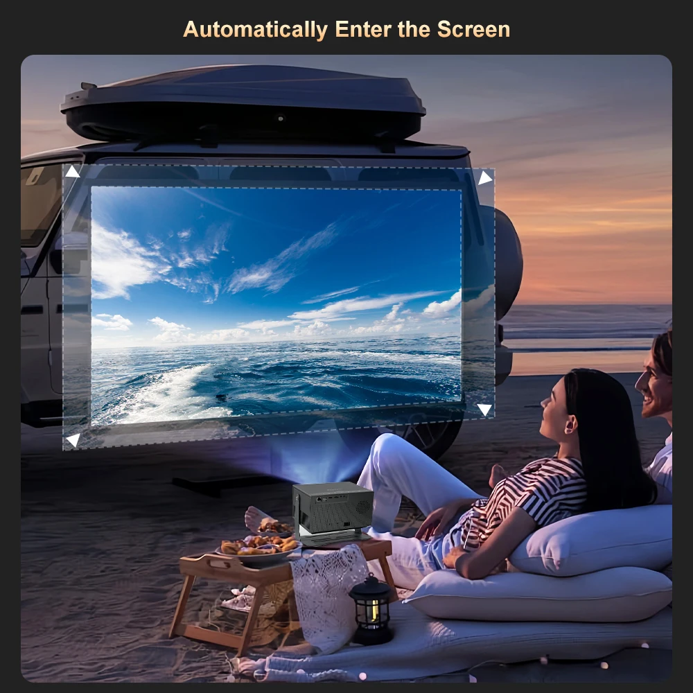 Buyzco YT007 Android 12 Full HD проектор 360 градусов подвес 4K видео ...