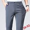 Plus Size Trousers Men Business Suit Pants Stretch Formal Dress Pants Big Man Classic Black Trousers 4