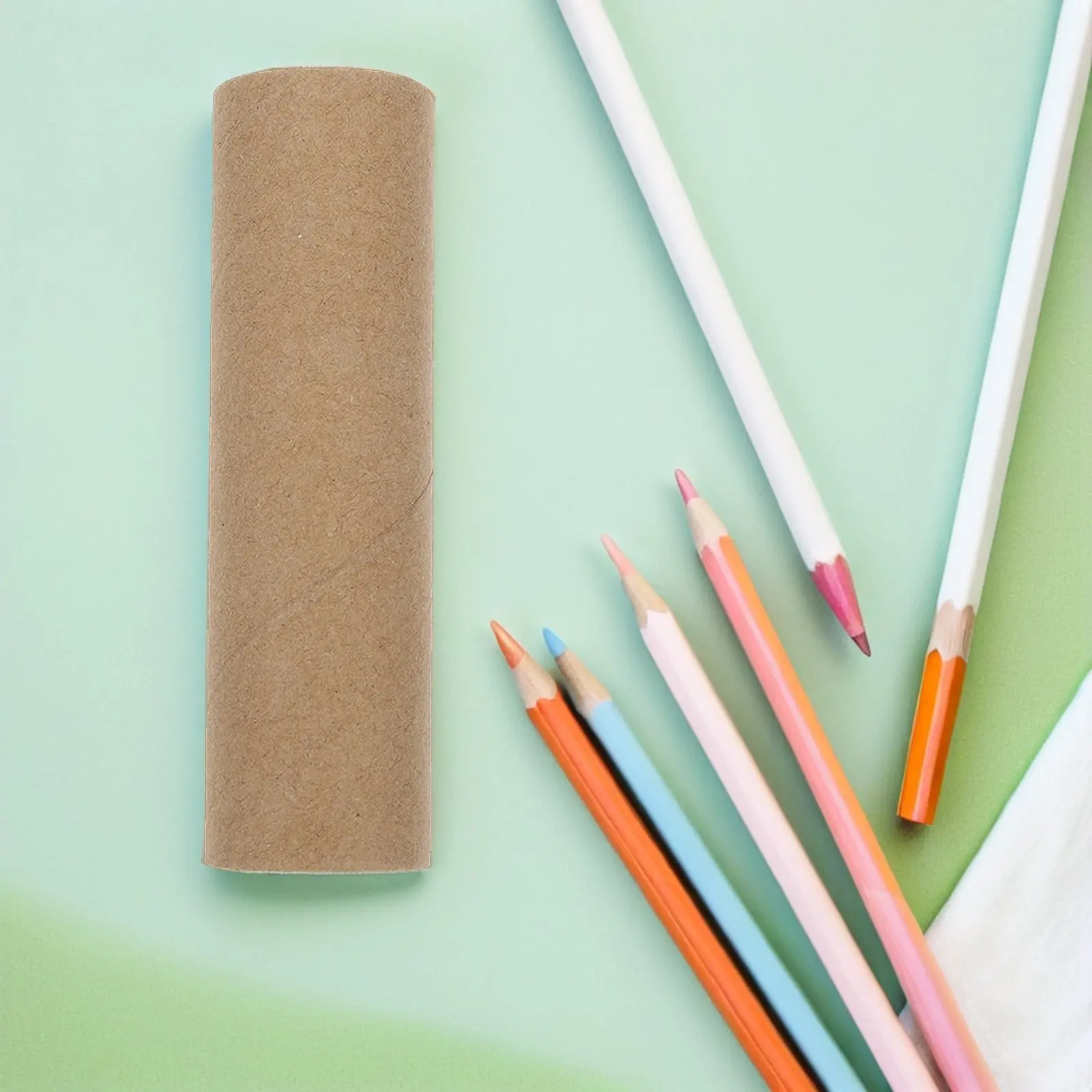 15Pcs 크래프트 종이 튜브 골판지 롤 DIY 공예용 둥근 종이 튜브 어린이 미술 프로젝트 용품