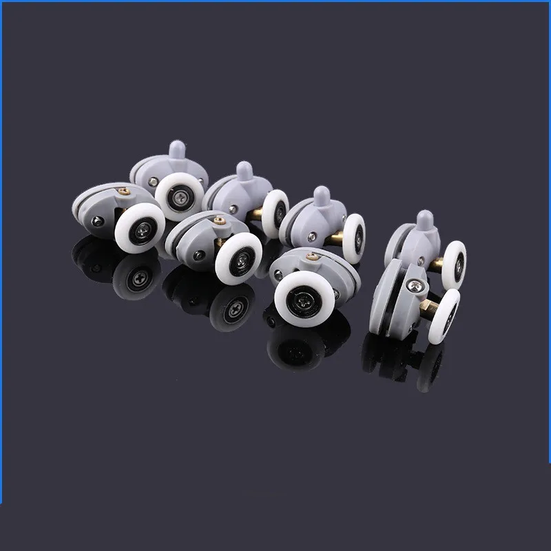 Shower Door Rollers 4pcs-8pcs/set New Oval 23mm 25mm ABS Nylon Single Pop Up Pulley Runner Wheel Shower Cabin Sliding Glass Door Rollers Hardware shower door rollers,sliding door roller,shower room pulley,shower room rollers,sliding door pulley,nylon bearing pulley,shower room accessories