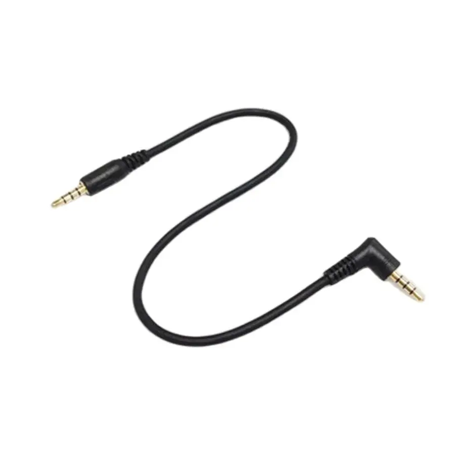 1 Pz 3.5Mm 4 Poli Audio Video Maschio Spina Da 180 Gradi A 90 Gradi Placcato Oro Spina Aux Connettore Per Cuffie Con Cavo Da 20Cm