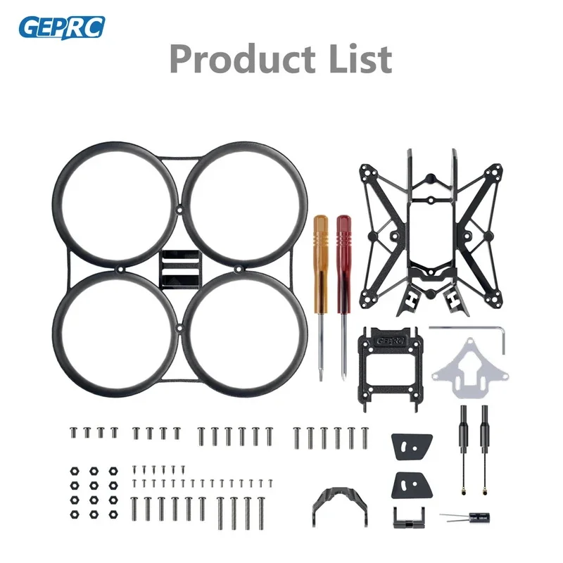 GEP-DS20 Cadre Drone Course 2 Pouces Léger Compatible O3/Analogique